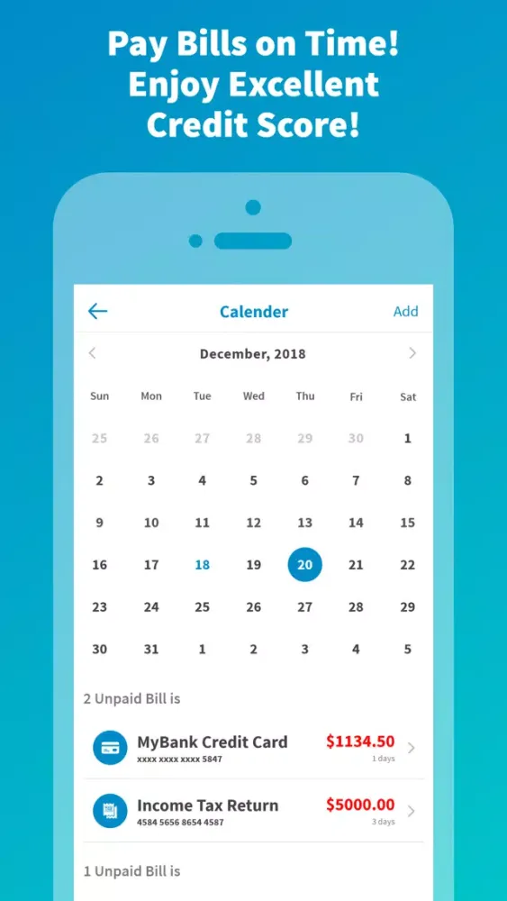 Screenshot di Bill Tracker +