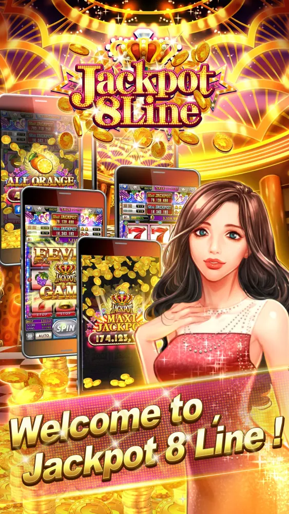 Jackpot 8 Line Slots スクリーンショット
