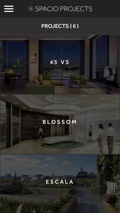 Capturas de pantalla de Spacio Projects: Mobile Companion App