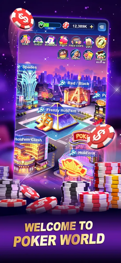 Ảnh chụp màn hình của Poker World-Hold'em Frenzy