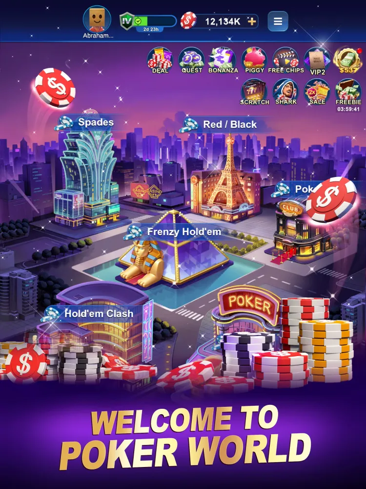 Ảnh chụp màn hình của Poker World-Hold'em Frenzy