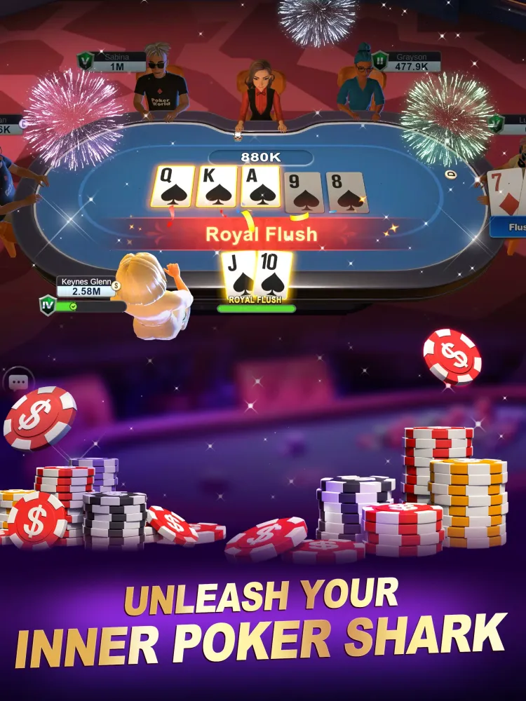 Ảnh chụp màn hình của Poker World-Hold'em Frenzy
