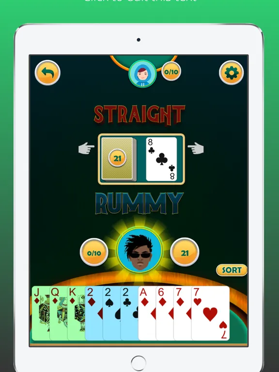 Gin Rummy Offline Card Game iPad  Screenshots