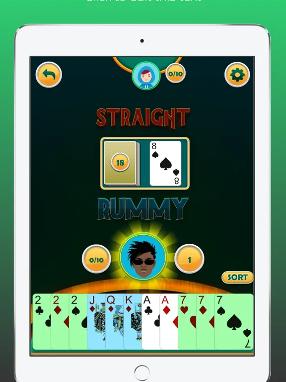 Gin Rummy Offline Card Game iPad  Screenshots