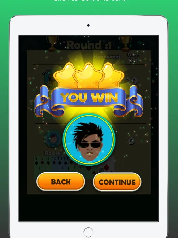 Gin Rummy Offline Card Game iPad  Screenshots