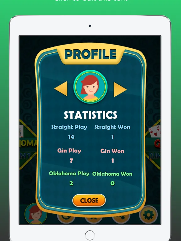 Gin Rummy Offline Card Game iPad  Screenshots