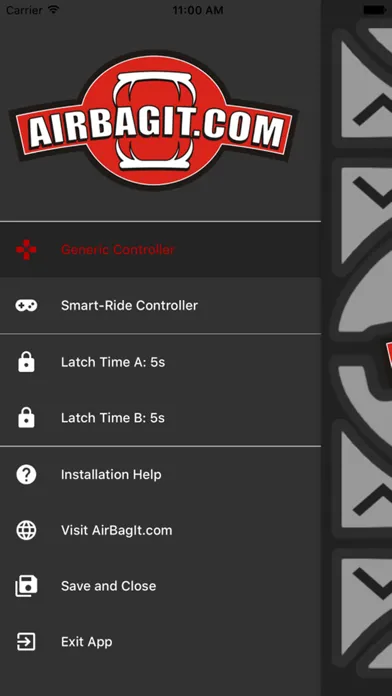AirBagIt.com SmartRide BLE Controller Ekran Görüntüleri