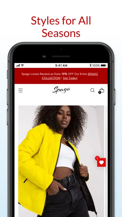 Captures d'écran de Spago: Shop European Fashion