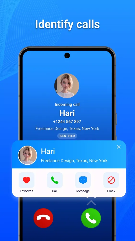 Caller ID: Spam Call & Block سکرین شاٹس