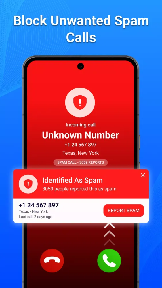 Caller ID: Spam Call & Block سکرین شاٹس