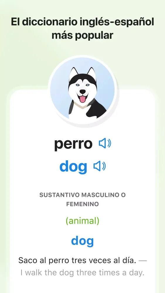 Screenshot di inglés.com