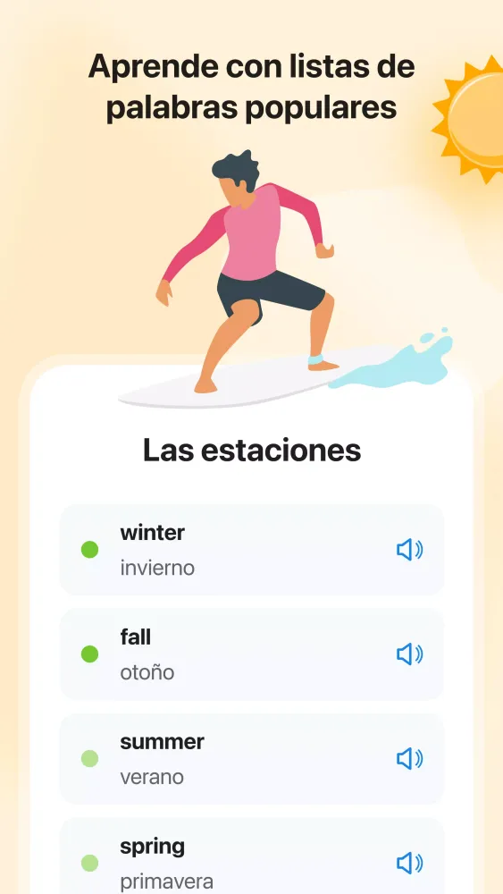 Screenshot di inglés.com