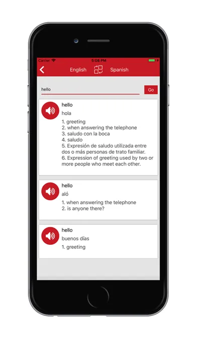 Screenshot di Spanish English Translators