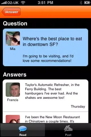 Capturas de pantalla de iAnswer - ask a Question