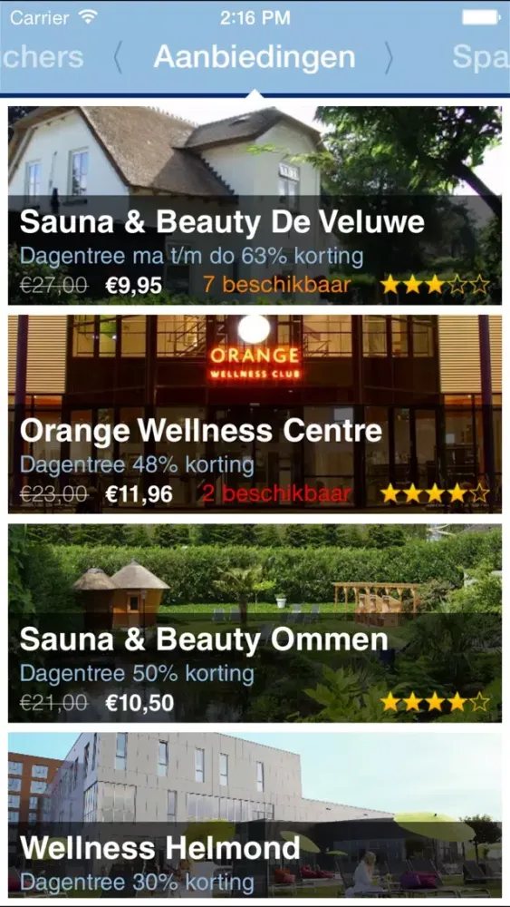 Capturas de pantalla de SpaOnline - Sauna's en Thermen
