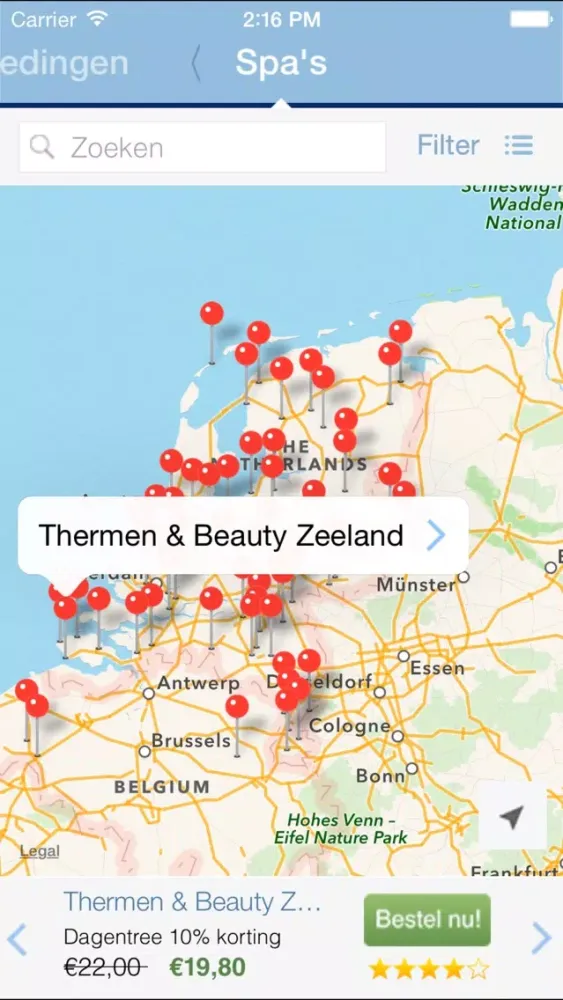 Capturas de pantalla de SpaOnline - Sauna's en Thermen