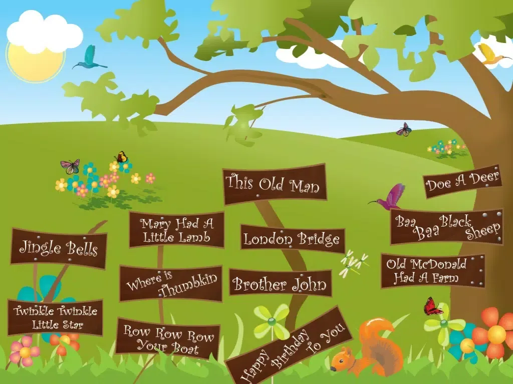 Screenshot di Nursery Rhymes - Piano Tunes For Toddlers, Babies And Kids iPad 