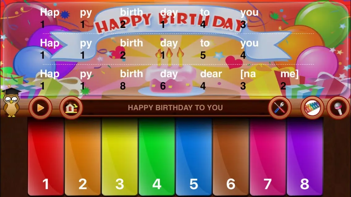 Screenshot di Nursery Rhymes - Piano Tunes For Toddlers, Babies And Kids