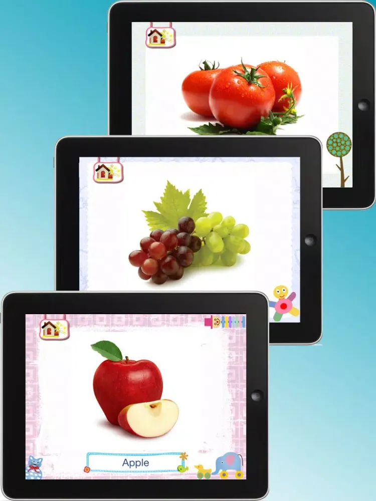 Flashcards Playtime for Toddlers Babies and Kids HD iPad  Screenshots