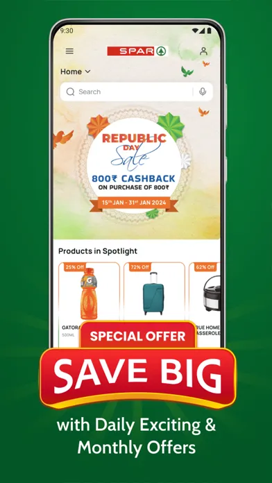 Capturas de pantalla de SPAR India Online Shopping App