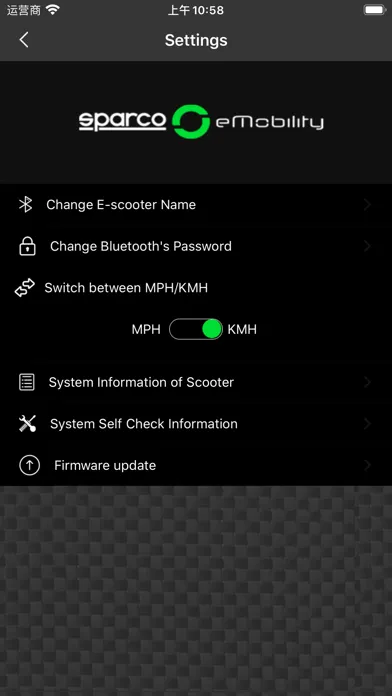 SPARCO eMOBILITY Screenshots