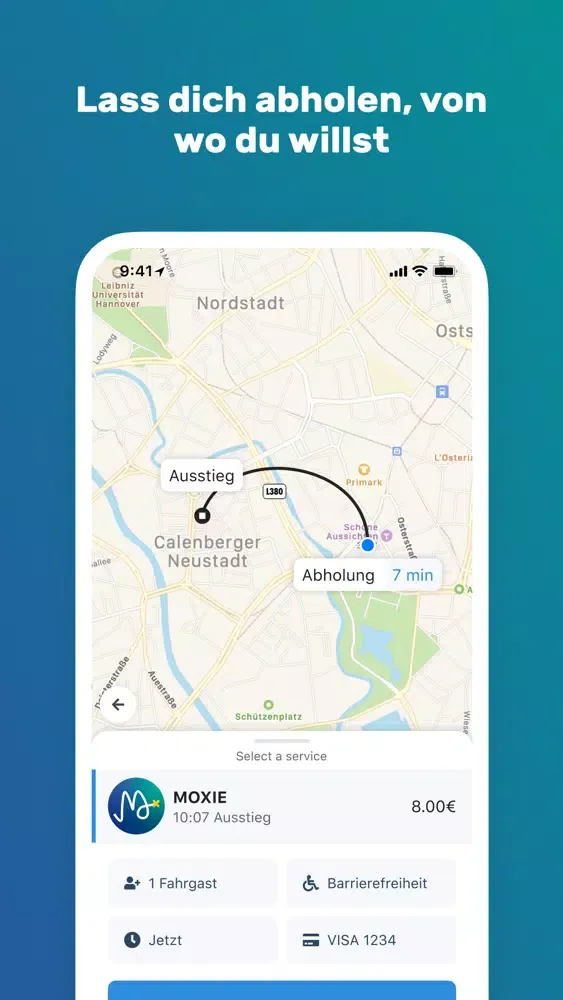 Tangkapan layar MOXIE