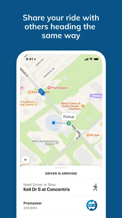 Ride CK OnRequest Transit سکرین شاٹس