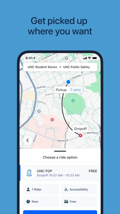 Ảnh chụp màn hình của UNC-Chapel Hill P2P