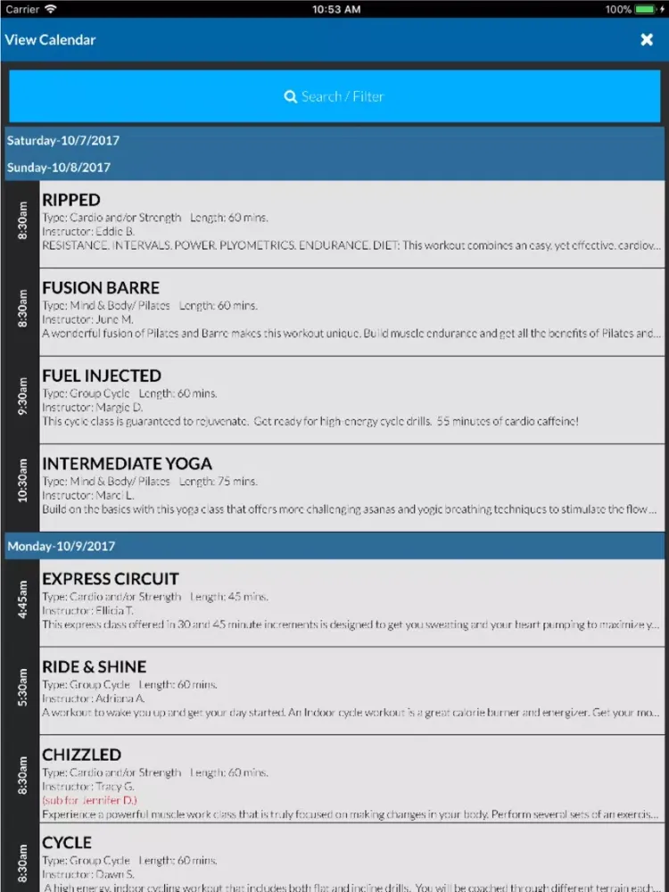 Spare Time Clubs Mobile App iPad  Screenshots