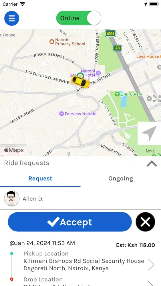 Capturas de tela do Spark Driver - Drive & Earn
