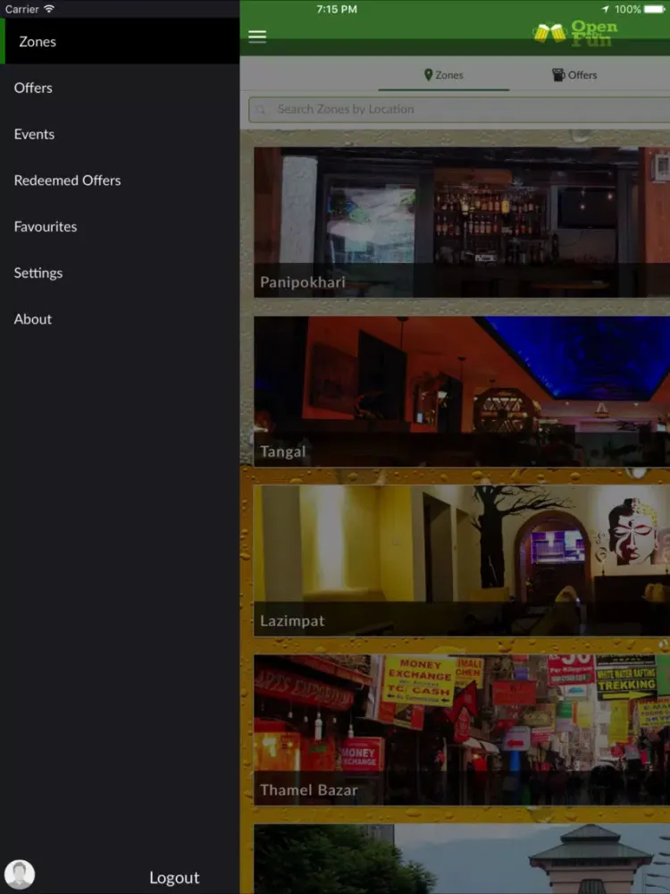 Capturas de tela do Open For Fun iPad 