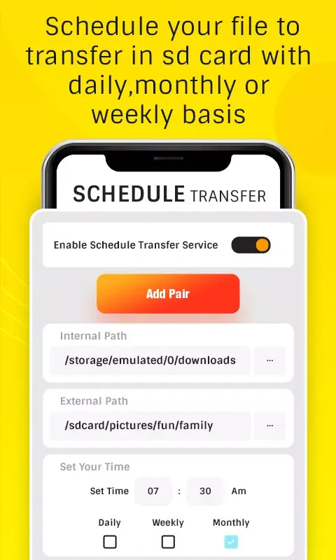 Auto Transfer:Phone To Sd Card 스크린샷