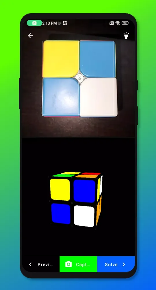 Ảnh chụp màn hình của Cube Solver 2x2