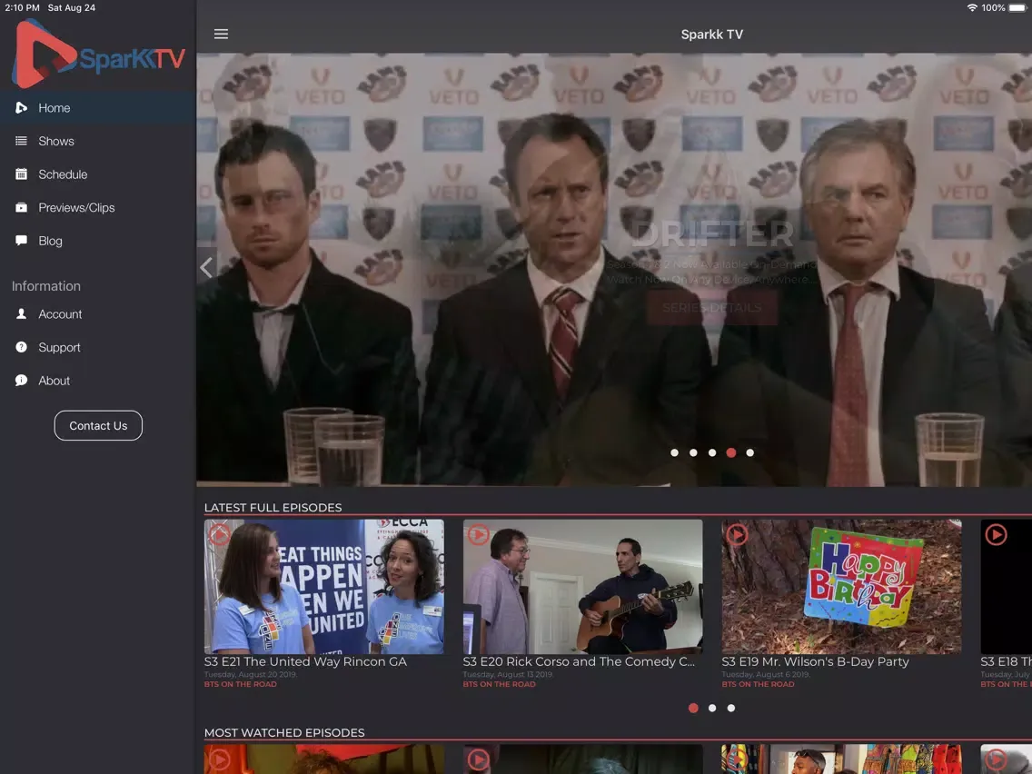 Sparkk TV - Web Series Network iPad  スクリーンショット