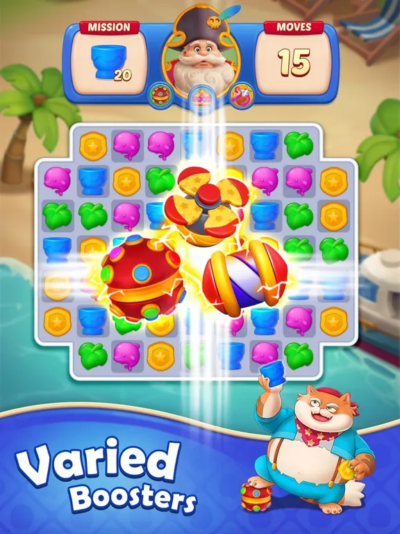 ภาพหน้าจอของ Pirate Kingdom - Match 3 Games iPad 