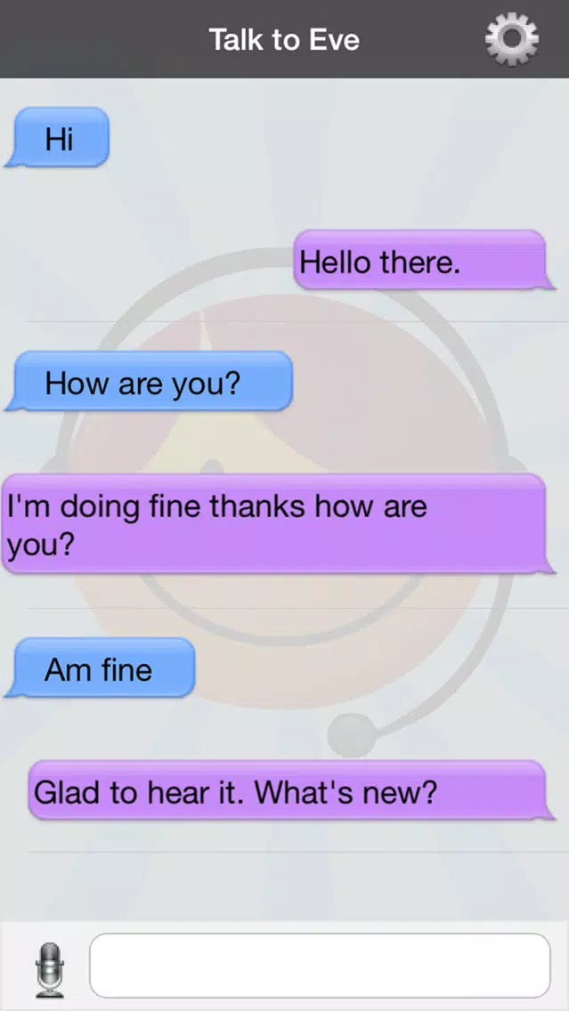Скриншоты Talk to Eve (free)