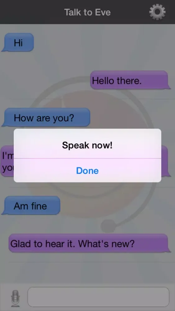 ภาพหน้าจอของ Talk to Eve (free)