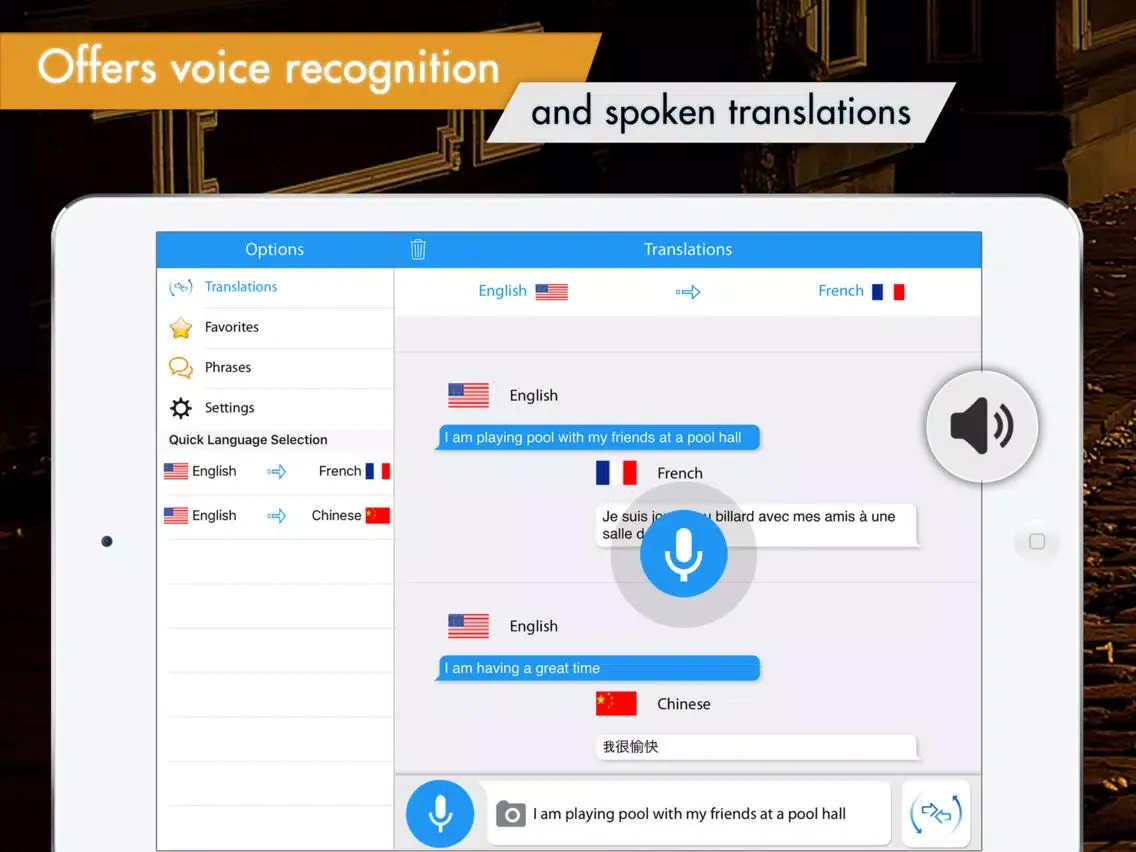 Captures d'écran de Translator With Speech HD iPad 