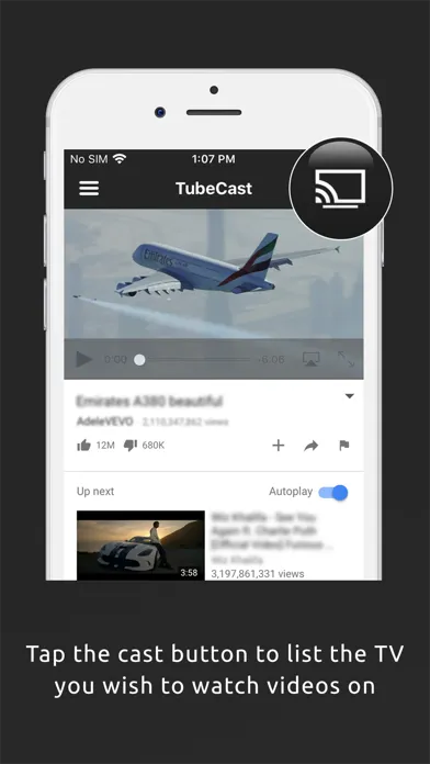 Zrzuty ekranu Tube Cast TV
