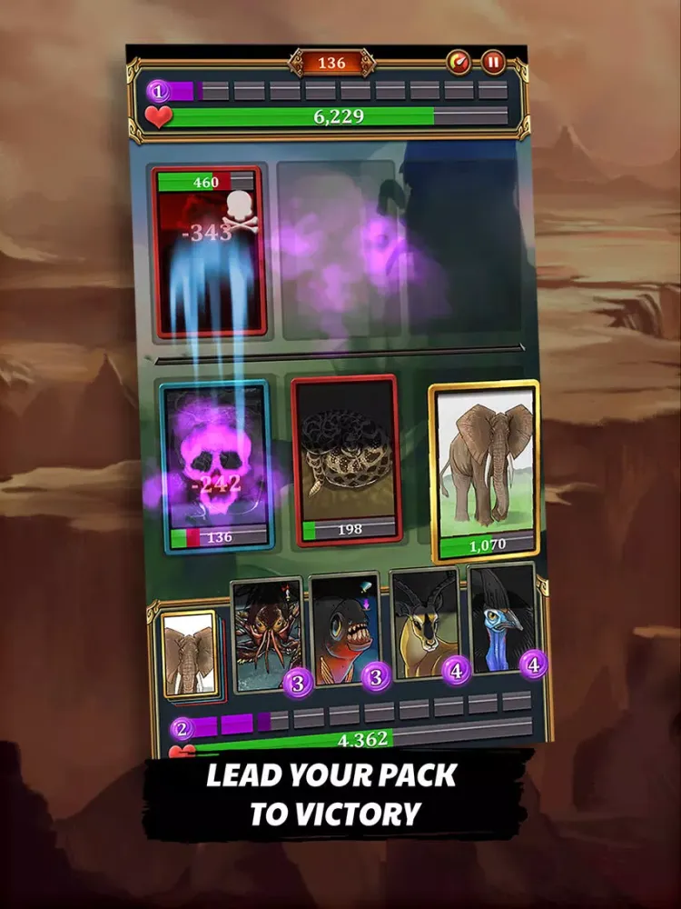 Battle Cards - Savage Heroes iPad  স্ক্রিনশট