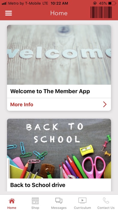 MAA Student App Screenshots