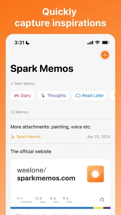 تصاویر Spark Memos - Capture ideas