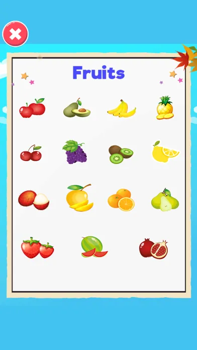 Capturas de tela do Picture Dictionary Kids Game
