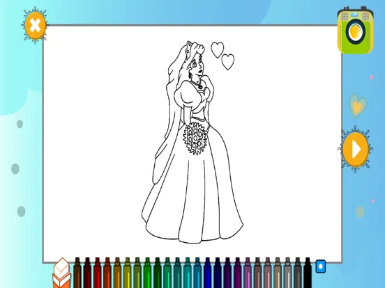 تصاویر Princess Coloring Book Fun App iPad 