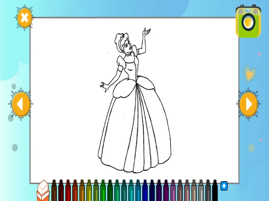 تصاویر Princess Coloring Book Fun App iPad 
