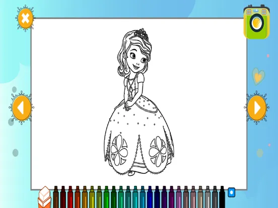تصاویر Princess Coloring Book Fun App iPad 