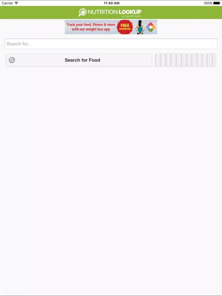 Captures d'écran de Nutrition Lookup by SparkPeople iPad 