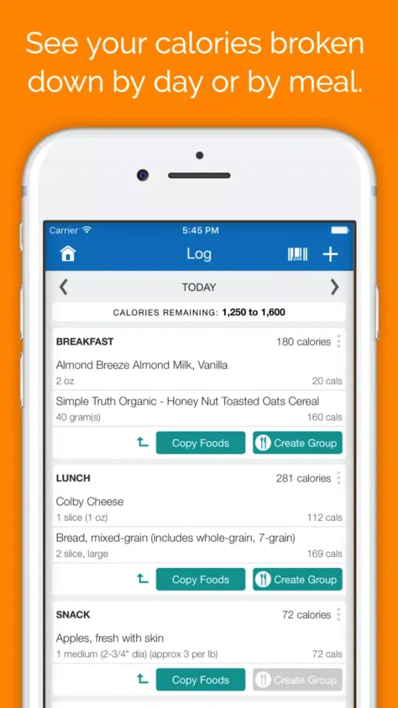 صور SparkPeople Calorie Tracker