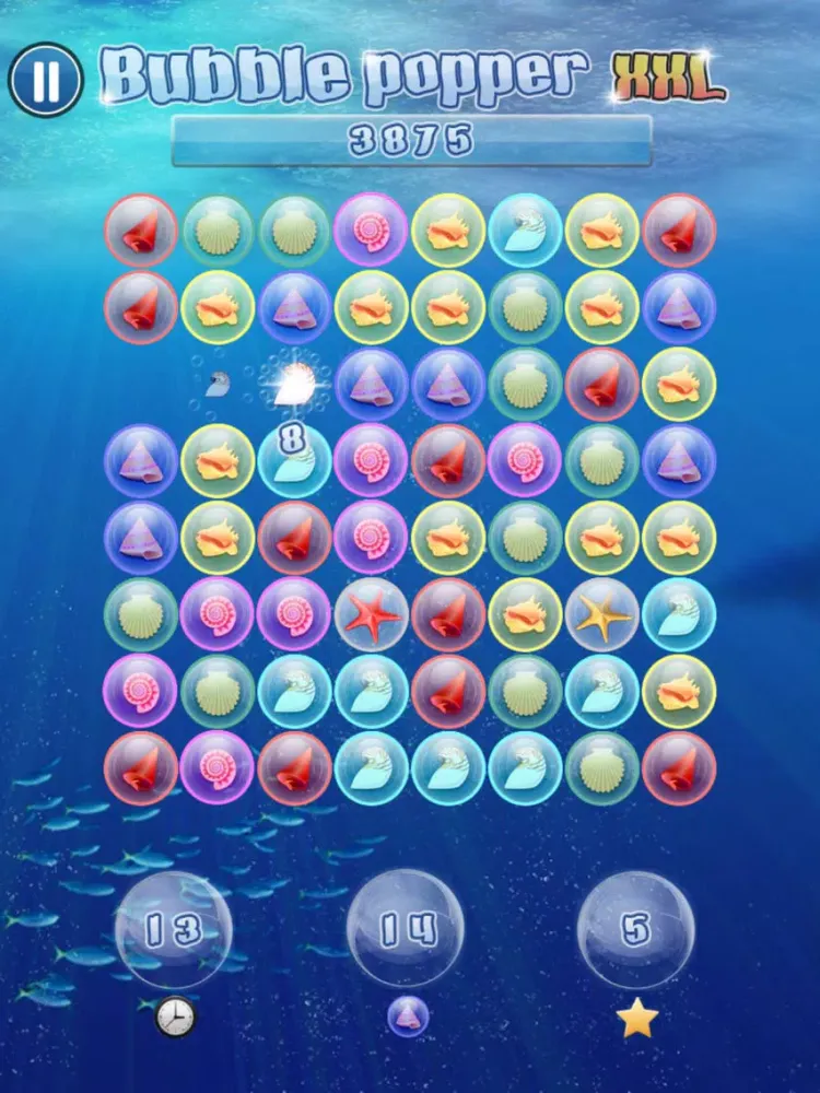 ภาพหน้าจอของ Bubble Popper XXL: Deep Sea Bubbles Clickers iPad 