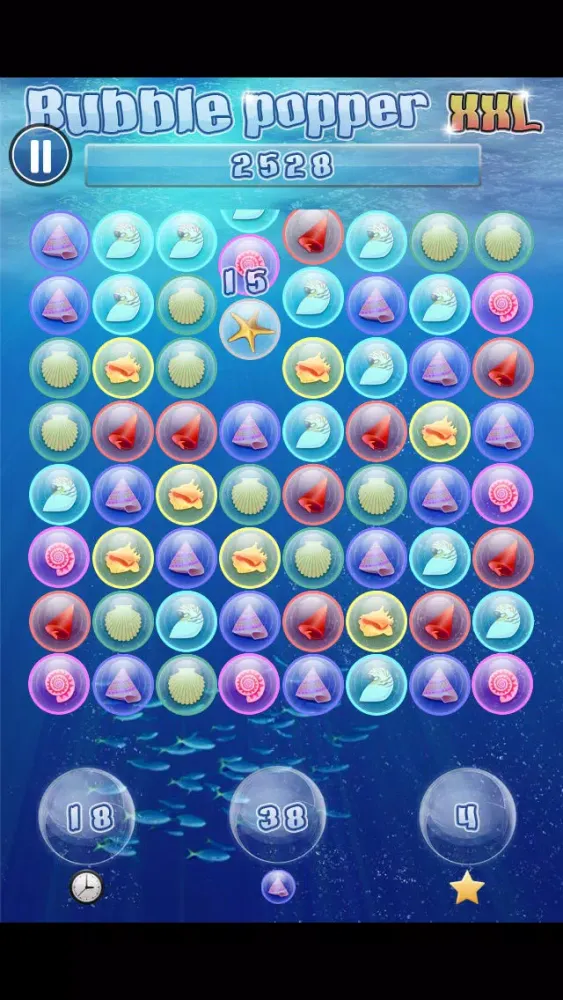 ภาพหน้าจอของ Bubble Popper XXL: Deep Sea Bubbles Clickers